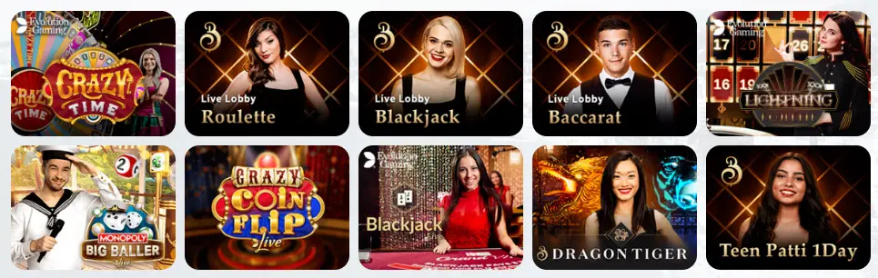 Jeux de casino en direct BRUTAL CASINO
